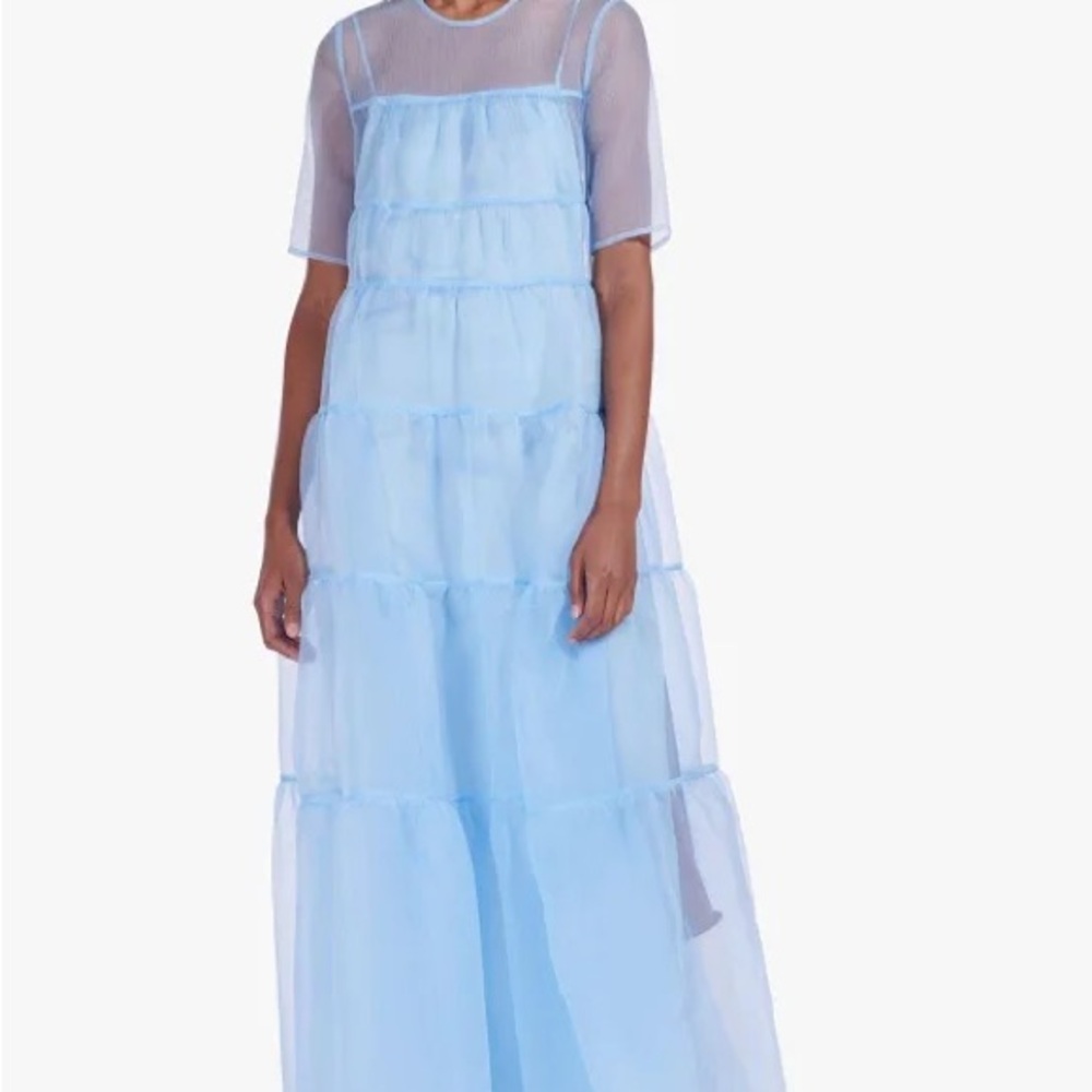 NWT STAUD Hyacinth Dress in French Blue, XS